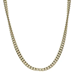 Collar Cadena | Collares Cortos | LINEARGENT Collar cadena bañada en oro diseño de eslabones pequeños