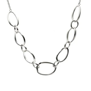 Collar Cadena | LINEARGENT Collar cadena de plata diseño eslabones irregulares