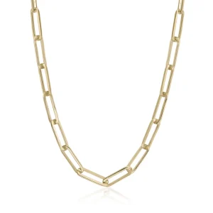 Collar Cadena | Collares Cortos | LINEARGENT Collar cadena diseño de eslabones dorados