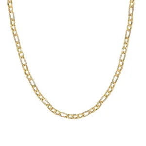 Collar Cadena | Collares Cortos | LINEARGENT Collar cadena diseño de eslabones lisos y brillantes