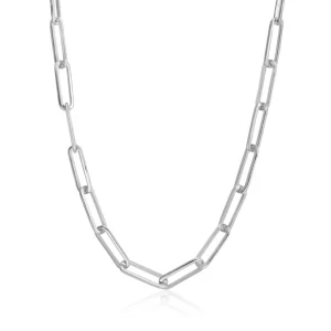 Collar Cadena | Collares Cortos | LINEARGENT Collar cadena diseño de eslabones plateados