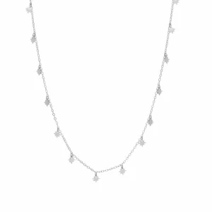 Collares Con Mini Colgantes | Collares Cortos | LINEARGENT Collares con colgantes de plata diseño mini estrellas