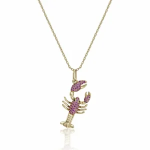Colgante Brillante | LINEARGENT Collares con colgantes diseño de crustáceo con circonitas