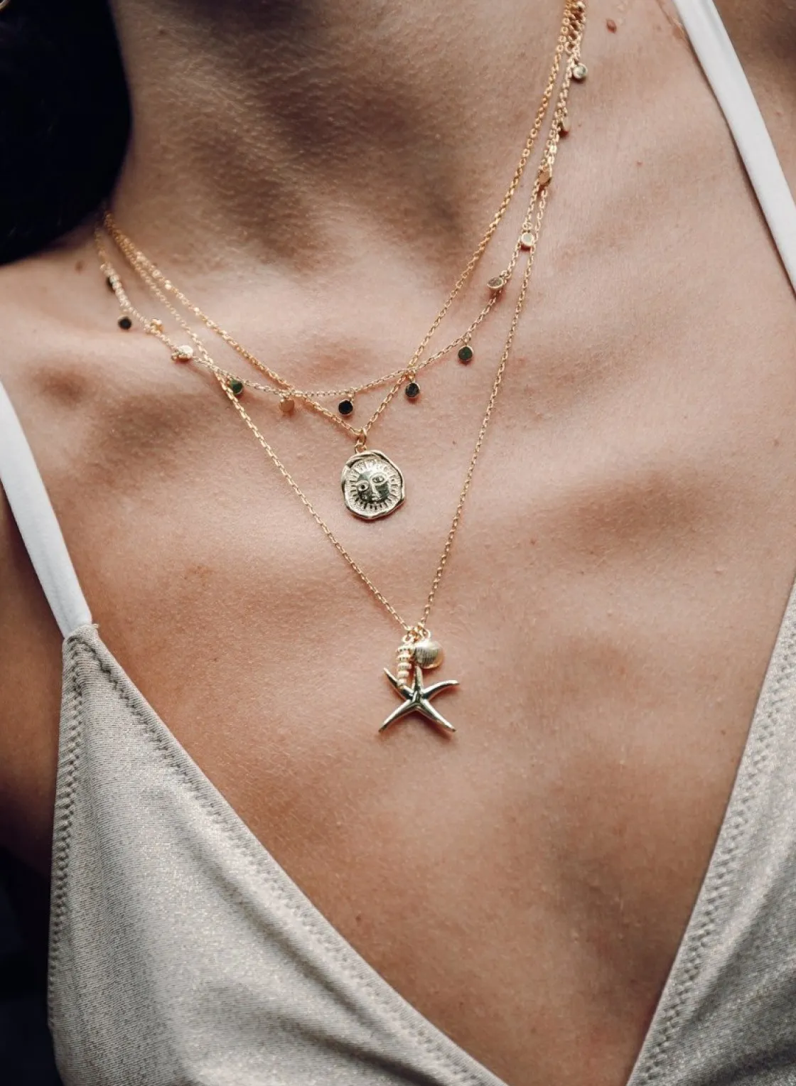 Collares Plata Originales | LINEARGENT Collares con colgantes diseño de motivos marinos