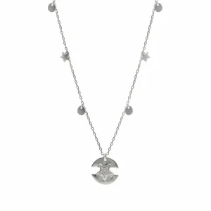 Collares Con Mini Colgantes | LINEARGENT Collares con colgantes en plata diseño estrella