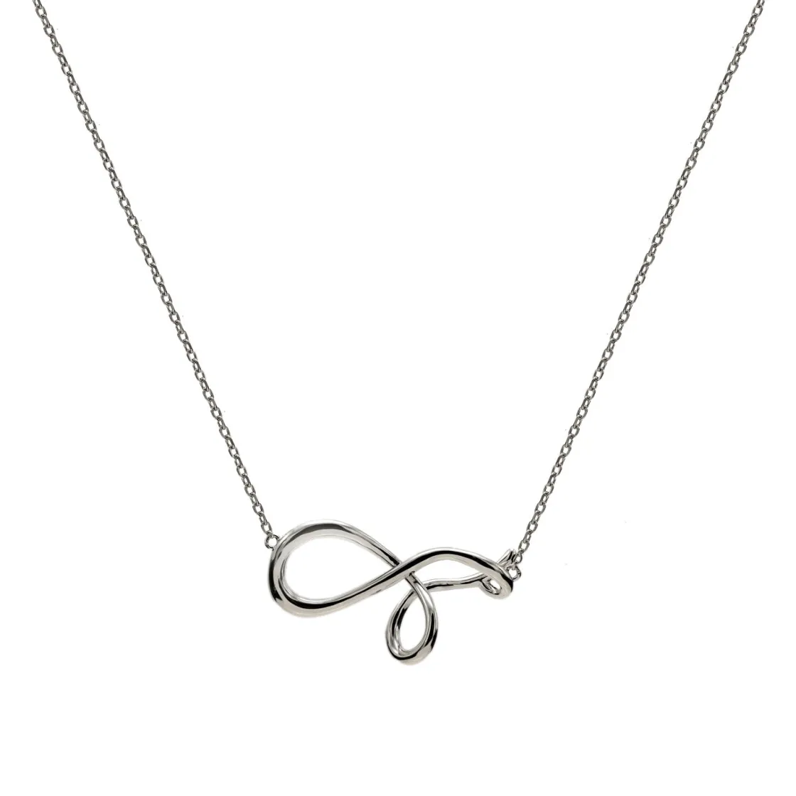 Collares Plata Originales | LINEARGENT Collares con colgantes en plata estilo liquido entrelazado