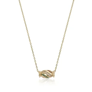 Colgantes Pequeños | LINEARGENT Collares con colgantes motivo caramelo con carriles de circonitas