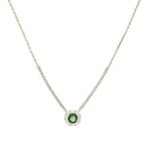 Collares Con Piedras | LINEARGENT Collares con colgantes motivo central de gema con esmalte