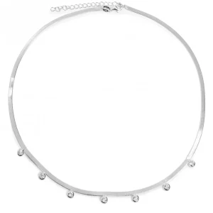 Collares Con Mini Colgantes | Collares Cortos | LINEARGENT Collares con colgantes plata diseño snake