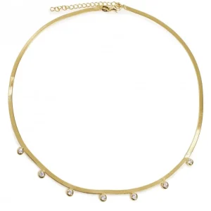 Collares Con Mini Colgantes | Collares Cortos | LINEARGENT Collares con colgantes plata baño en oro snake