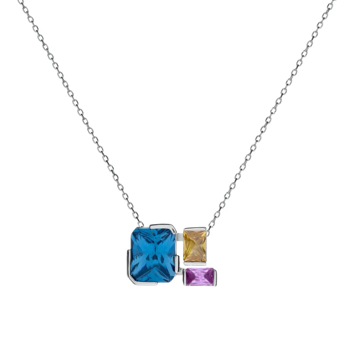 Collares Con Piedras | LINEARGENT Collares con piedras de colores talla esmeralda