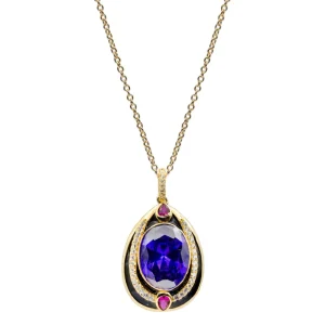 Collares Con Piedras | LINEARGENT Collares con piedras de colores en tono amatista