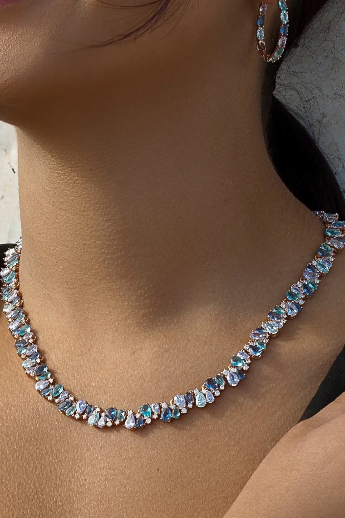 Collares Con Piedras | LINEARGENT Collares con piedras de colores en tonos fríos