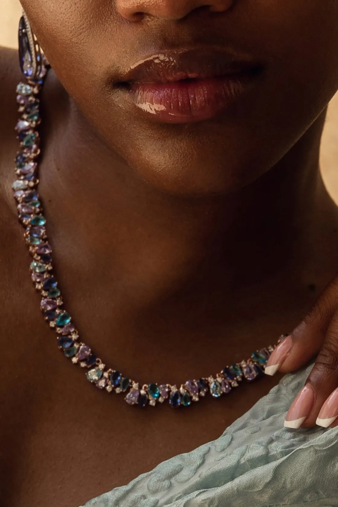 Collares Con Piedras | LINEARGENT Collares con piedras de colores en tonos fríos
