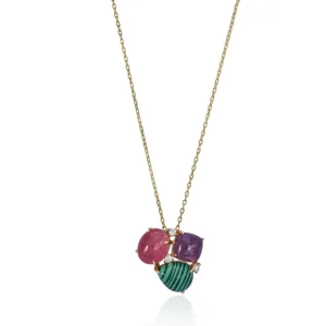 Collares Con Piedras | LINEARGENT Collares con piedras diseño multi forma con circonitas
