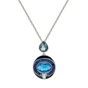 Collares Con Piedras | LINEARGENT Collares con piedras diseño ojo tonos azules