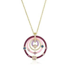 Collares Con Piedras | LINEARGENT Collares con piedras formados por círculos de esmalte