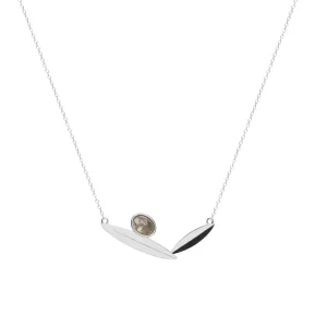 Collares Con Piedras | LINEARGENT Collares con piedras labradorita en diseño de hojas