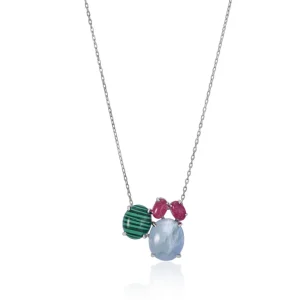 Collares Con Piedras | LINEARGENT Collares con piedras naturales diseño multi forma