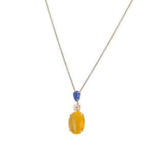 Collares Con Piedras | LINEARGENT Collares con piedras naturales en tono citrine