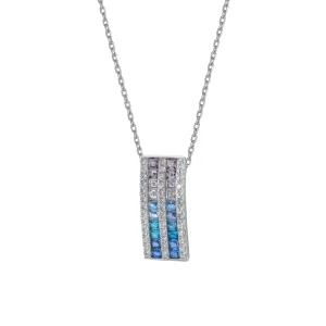 Collares Con Piedras | LINEARGENT Collares con piedras tonos azules y circonitas