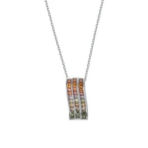 Collares Con Piedras | LINEARGENT Collares con piedras triple raíl tonos cálidos