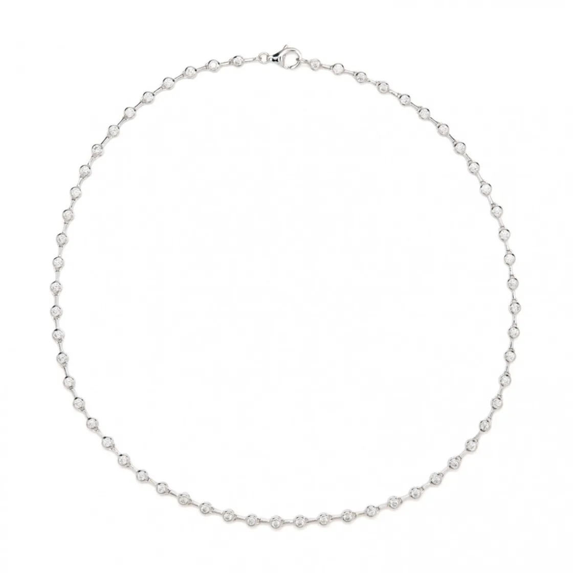 Collares Fiesta | LINEARGENT Collares fiesta cortos con circonitas pequeñas