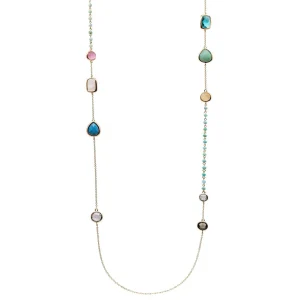 Collares Con Piedras | Collares Largos | LINEARGENT Collares largos con piedras de diseño geométrico
