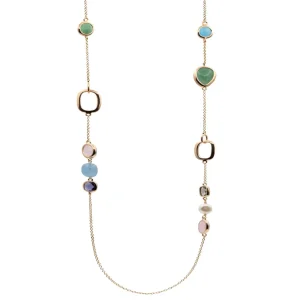Collares Largos | LINEARGENT Collares largos con piedras de diseño tonos pastel
