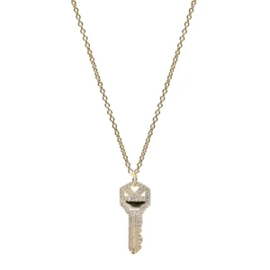 Collares Cortos | LINEARGENT Collares plata originales baño dorado diseño llave