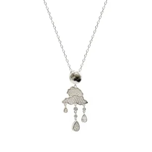 Collares Plata Originales | LINEARGENT Collares plata originales diseño charms de nubes y gotas