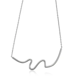 Collares Plata Originales | LINEARGENT Collares plata originales diseño fino irregular