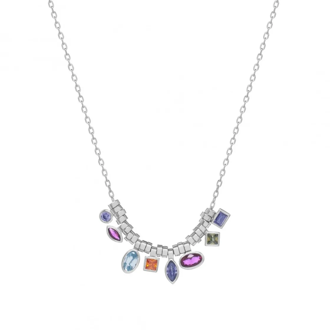 Collares Plata Originales | LINEARGENT Collares plata originales diseño geométrico multicolor