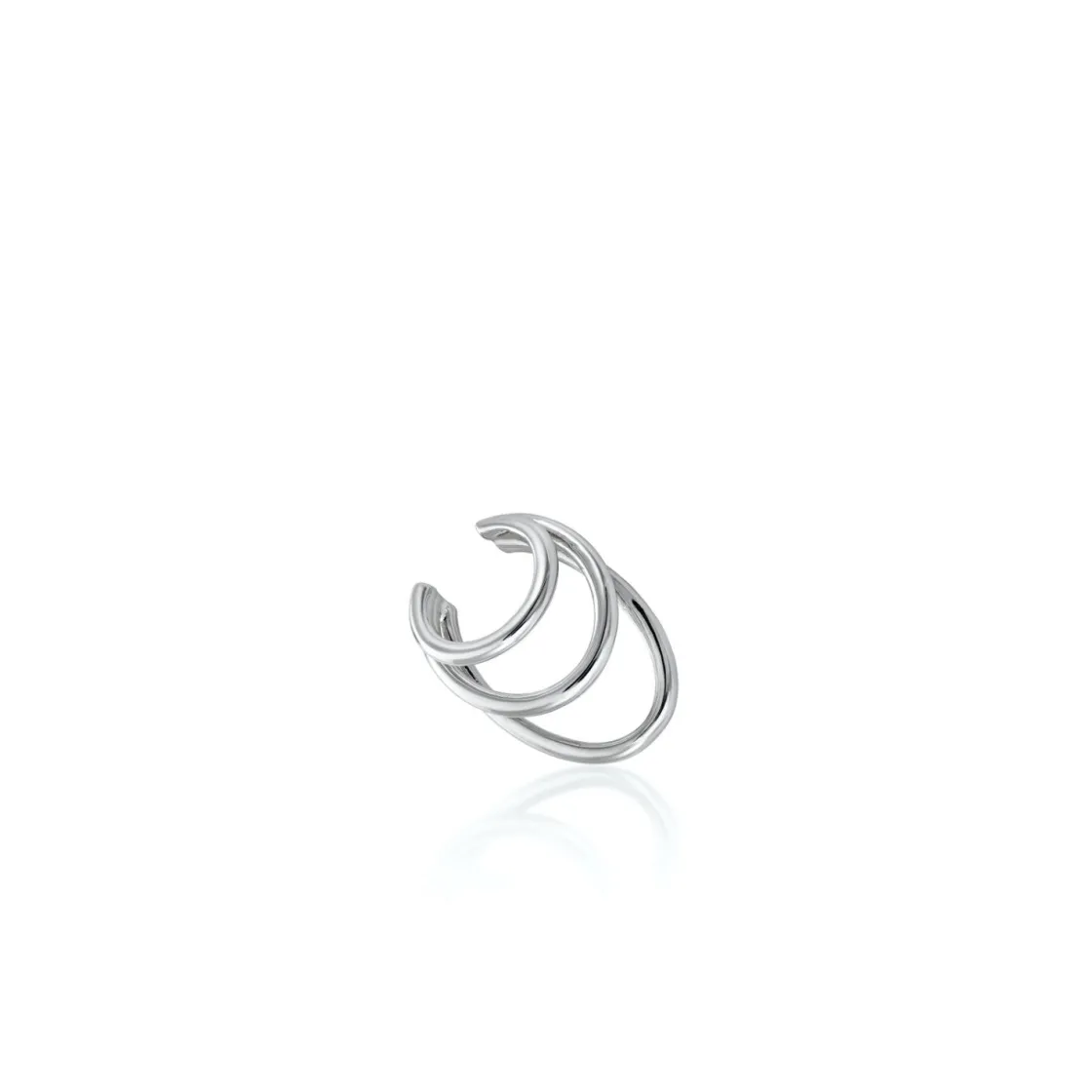 Ear Cuff | LINEARGENT Ear cuff formado por tres aros separados en plata