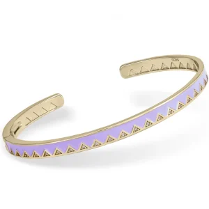 Pulseras Esclavas | LINEARGENT Esclava de plata diseño cenefa en esmalte