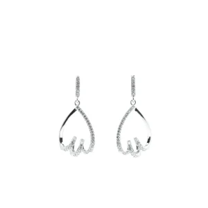Pendientes Largos | LINEARGENT Pendeintes largos de plata con diseño elegante