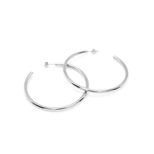 Pendientes Aro | LINEARGENT Pendientes aro de plata grandes redondos y lisos