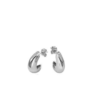 Pendientes Aro | LINEARGENT Pendientes aro diseño gota con detalle circonitas