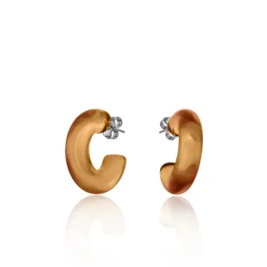 Pendientes Aro | LINEARGENT Pendientes aro originales en tono naranja