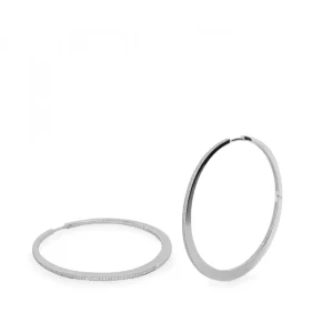 Pendientes Aro | LINEARGENT Pendientes aro plata grandes y clásicos con circonitas