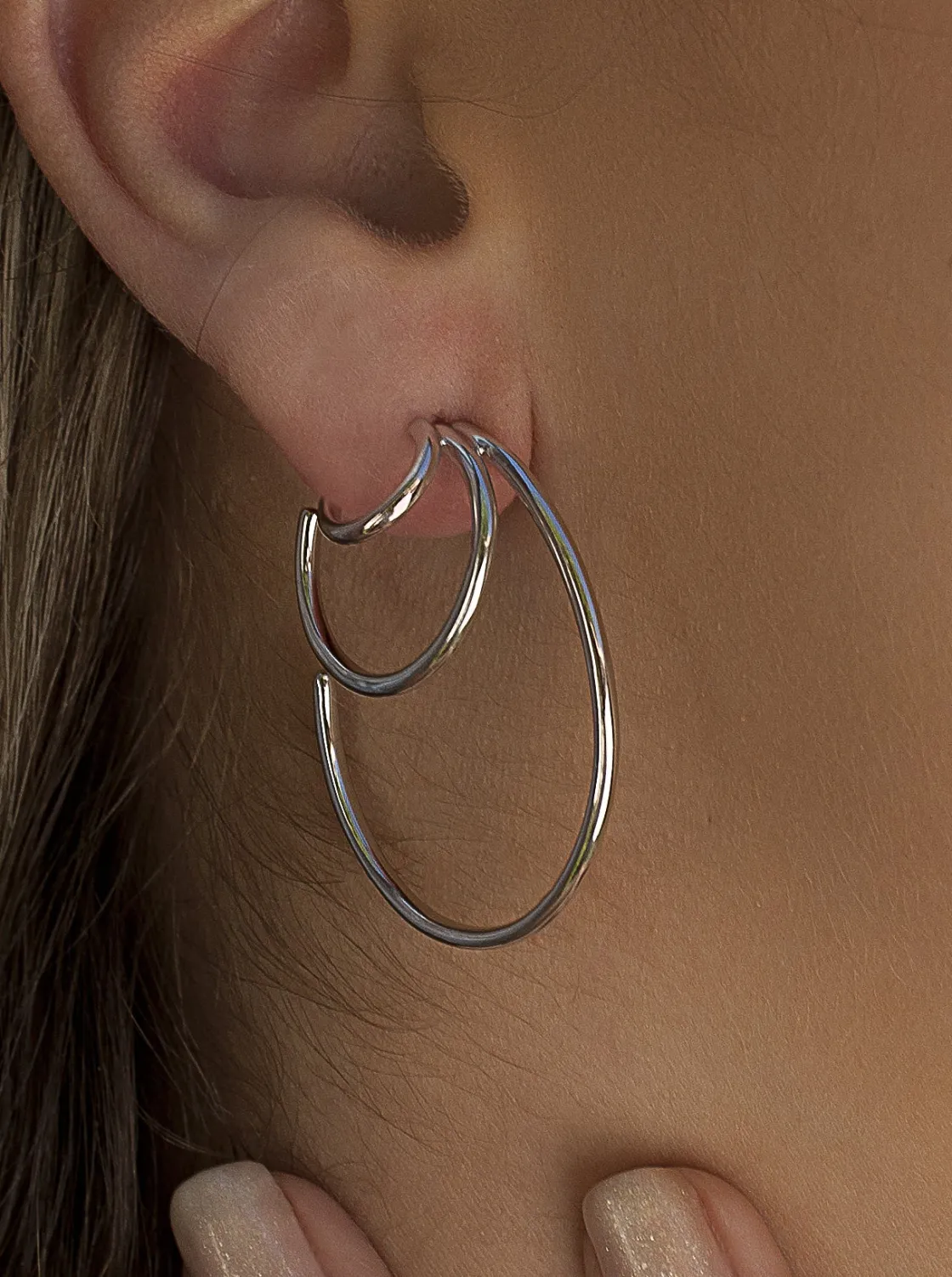 Pendientes Aro | LINEARGENT Pendientes aro triple aro en diferentes tamaños