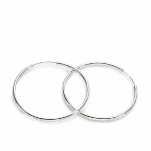 Pendientes Aro | LINEARGENT Pendientes aros grandes diseño grueso con cierre oculto