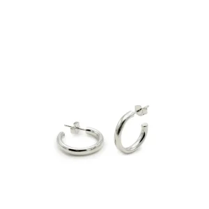 Pendientes Aro | LINEARGENT Pendientes aros pequeños diseño grueso clásicos y elegantes