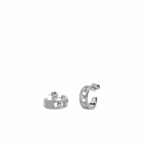 Pendientes Pequeños | Pendientes Aro | LINEARGENT Pendientes aros pequeños diseño grueso semi abiertos