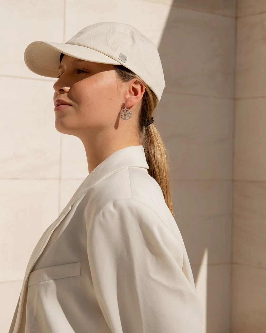 Pendientes Bicolor | LINEARGENT Pendientes bicolor diseño entrelazado con circonitas