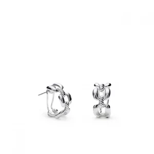Pendientes Cierre Omega | LINEARGENT Pendientes cierre omega diseño cadena semiabierto