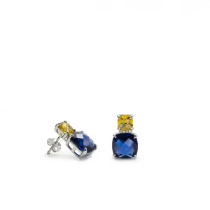 Pendientes De Piedra Natural | Pendientes De Piedras De Colores | LINEARGENT Pendientes de piedras de colores diseño de cuarzos adamantinos