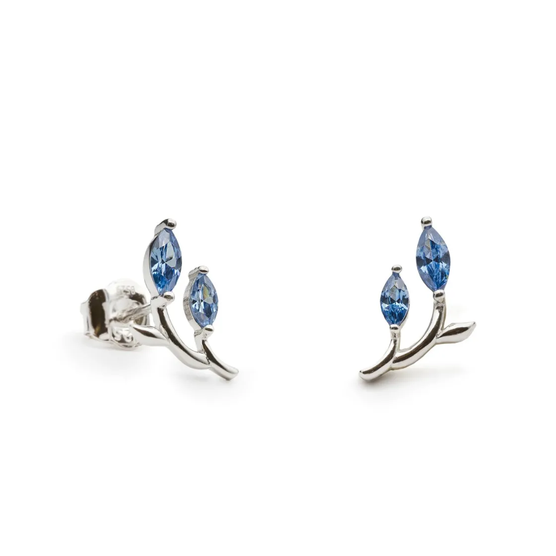 Pendientes De Piedras De Colores | LINEARGENT Pendientes de piedras de colores diseño garden tono azul