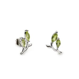 Pendientes De Piedras De Colores | LINEARGENT Pendientes de piedras de colores diseño garden tono verde