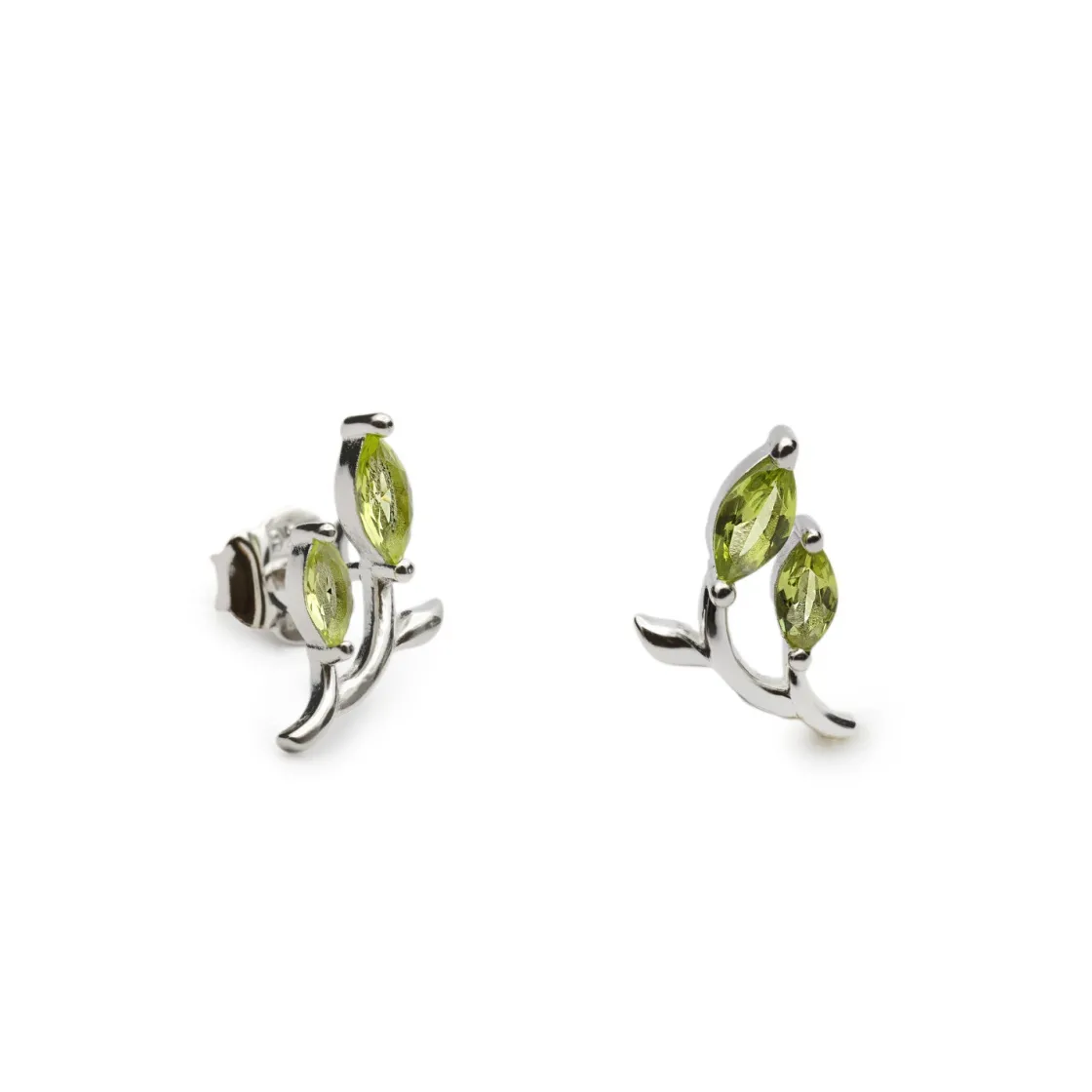 Pendientes De Piedras De Colores | LINEARGENT Pendientes de piedras de colores diseño garden tono verde